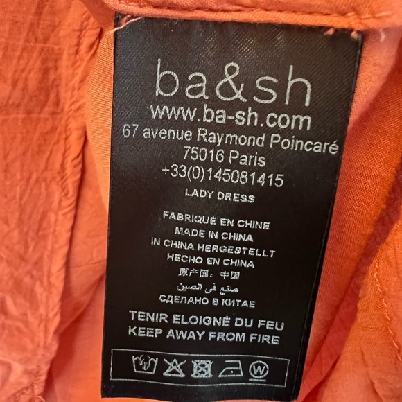 ba&sh “WILL” Framboise Metallic Paisley Mini Dress Size US 4 (FR 1) - Picture 8 of 12